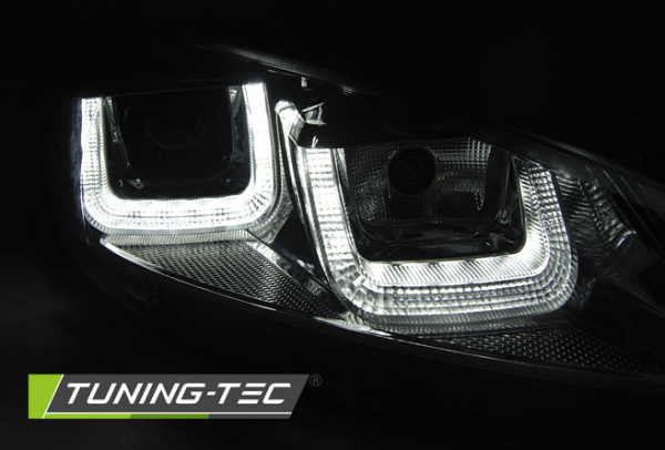LED Tagfahrlicht Upgrade Scheinwerfer für VW Golf 6 08-12 schwarz